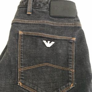 Emporio Armani skinny jeans Sz 33 - 30 light black excellent condition